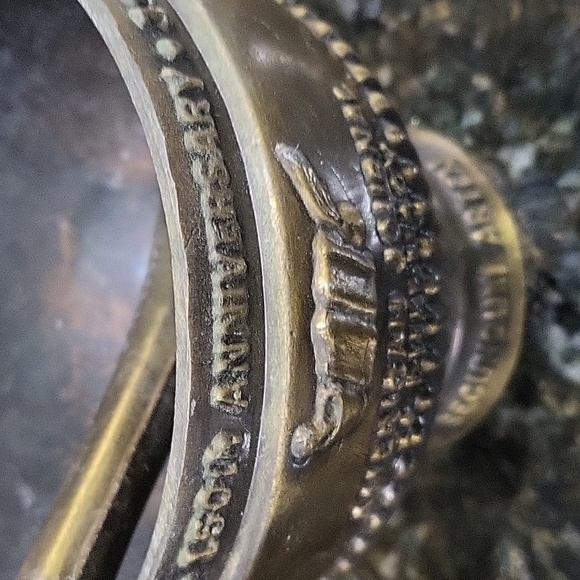 Vintage 1975 150 Anniversary American Journal Pharmacy MORTAR & PESTLE Brass - Picture 4 of 7